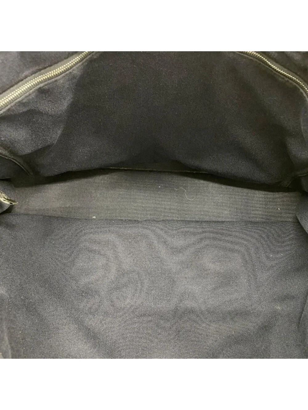 Hermes Tote Fourre Tout MM Canvas Navy Black Silver